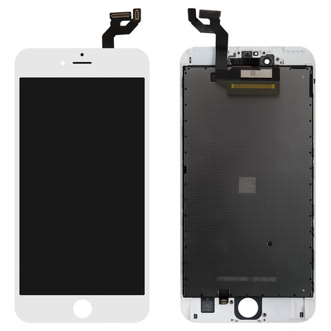Дисплей для Apple iPhone 6S Plus, білий, з рамкою, Original PRC 