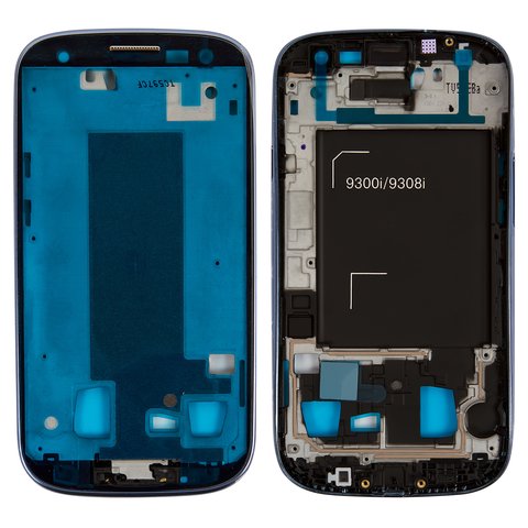 Рамка кріплення дисплея для Samsung I9300i Galaxy S3 Duos, синя