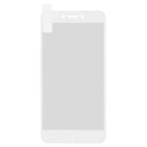 Захисне скло All Spares для Xiaomi Redmi 5A, 0,26 мм 9H, сумісне з чохлом, Full Screen, білий, Це скло покриває весь екран., MCG3B, MCI3B