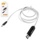 USB кабель Hoco U29, USB тип-C, USB тип-A, 100 см, 2 A, белый