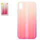 Чехол Baseus для iPhone X, розовый, с переливом, матовый, пластик, #WIAPIPHX-JG04