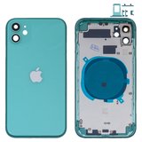 Корпус для iPhone 11, зеленый, с держателем SIM-карты, с боковыми кнопками