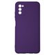 Чехол для Samsung A037 Galaxy A03s, фиолетовый, Original Soft Case, силикон, purple (34)