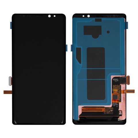 Дисплей для Samsung N950F Galaxy Note 8, черный, без рамки, High Copy, OLED 