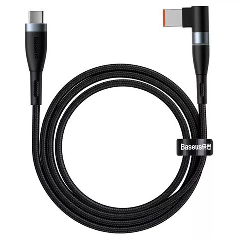 USB кабель Baseus Zinc Magnetic, USB тип С к DC Square Port, 200 см, 100 Вт, черный, PD trigger, #CATXC U01
