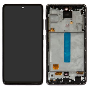 Дисплей для Samsung A525 Galaxy A52, A526 Galaxy A52 5G, черный, с рамкой, High Copy, OLED 6,42" 