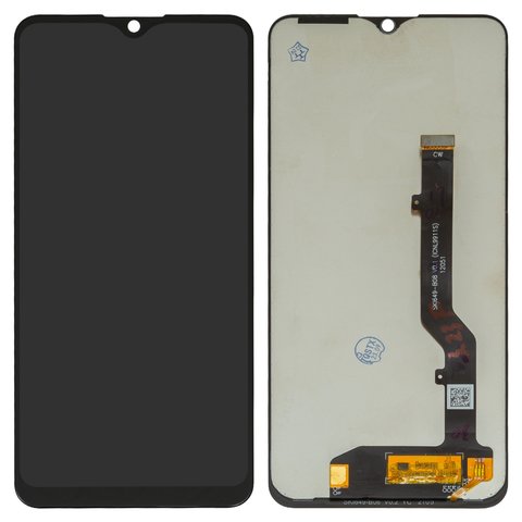 Дисплей для ZTE Blade A7S 2020 , чорний, без рамки, Оригінал переклеєне скло , SKI649 B08 V0.1