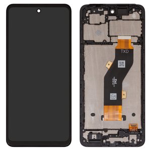 Дисплей для Tecno Spark 20C BG7 , черный, с рамкой, High Copy, TXDI660QCEPX 53  FPC6525  FPC6615