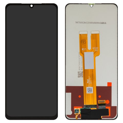Дисплей для Samsung A066 Galaxy A06 5G, черный, без рамки, Оригинал переклеено стекло 