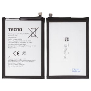 Акумулятор BL 49GT для Tecno Camon 17, Camon 17P, Spark 9 Pro, Li Polymer, 3,7 В, 5000 мАг, Original PRC 