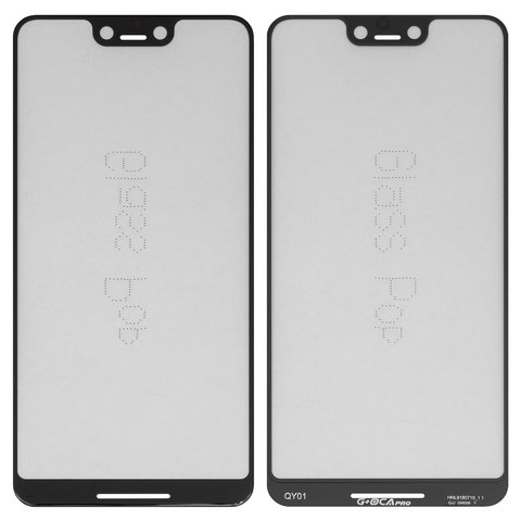 Скло корпуса G+OCA PRO для Google Pixel 3 XL, з ОСА плівкою, чорне