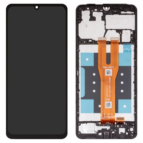 Дисплей для Samsung A065 Galaxy A06, черный, с рамкой, High Copy