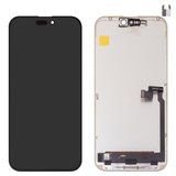 Дисплей для iPhone 16 Pro Max, черный, с рамкой, High Copy, без микросхемы, (OLED), DD-OLED soft, 120Hz