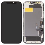 Дисплей JCID для iPhone 12, iPhone 12 Pro, чорний, з рамкою, High Copy, без помилки, (OLED) hard, diagnosable