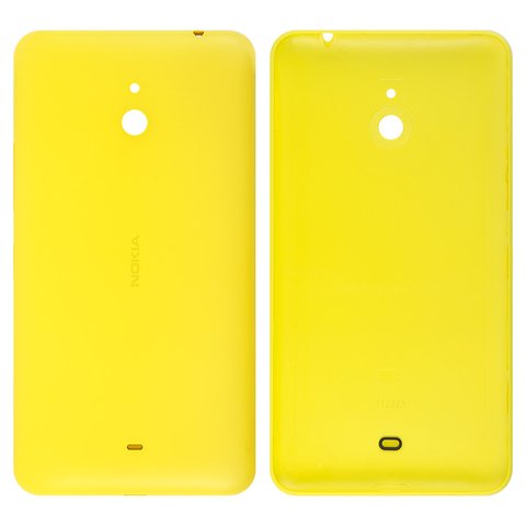 Housing Back Cover compatible with Nokia 1320 Lumia, yellow, with side button 