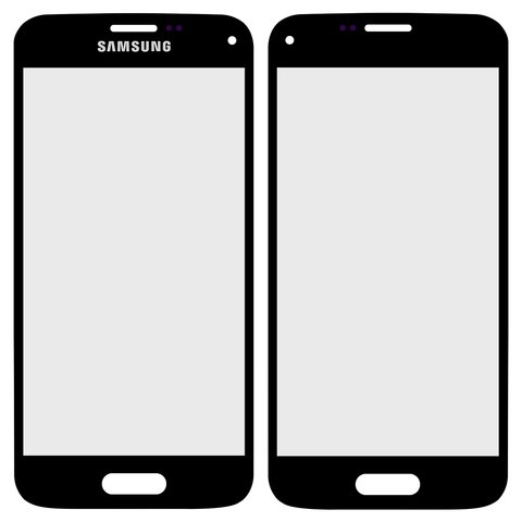 Housing Glass compatible with Samsung G800H Galaxy S5 mini, black 