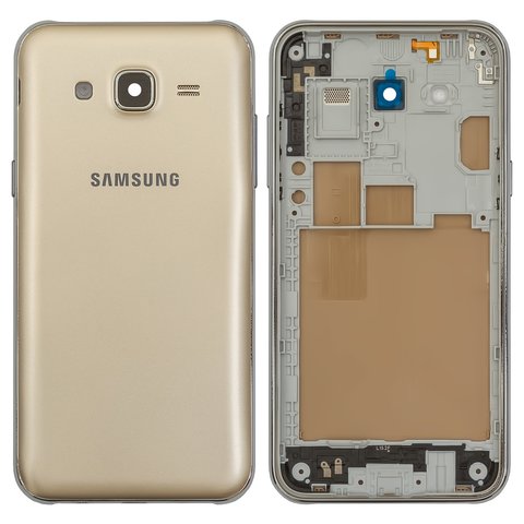 Housing compatible with Samsung J500H DS Galaxy J5, golden 