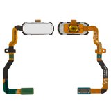 Flat Cable compatible with Samsung G930F Galaxy S7, (menu button, white, with components)