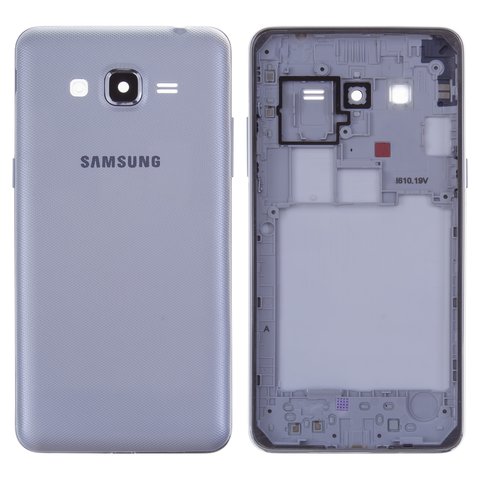 Housing compatible with Samsung G532 Galaxy J2 Prime, silver 