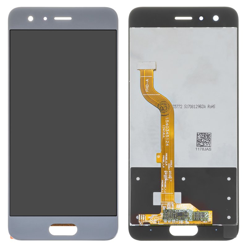 LCD compatible with Huawei Honor 9, (gray, (type 1), without