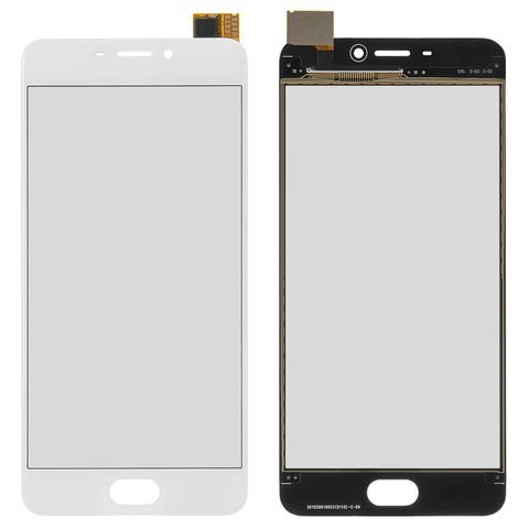 Touchscreen compatible with Meizu M6, white 
