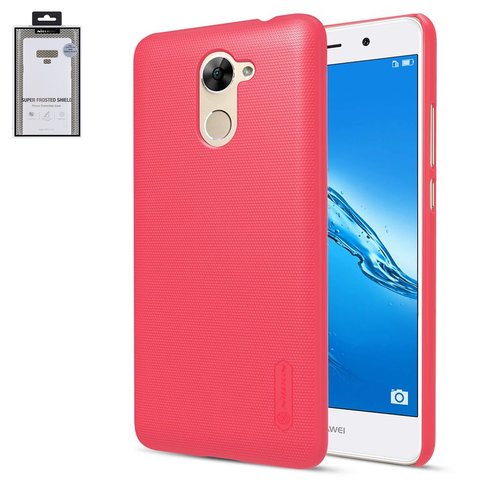 Case Nillkin Super Frosted Shield compatible with Huawei Enjoy 7 Plus, red, matt, plastic  #6902048142015