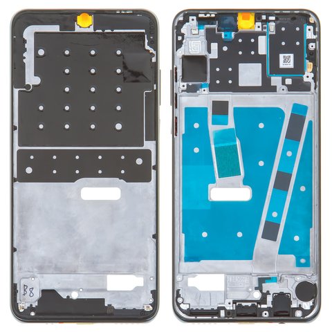 Housing Middle Part compatible with Huawei P30 Lite, black, LCD binding frame 