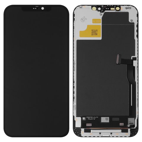 LCD compatible with iPhone 12 Pro Max, black, with frame, AAA, TFT , JK 