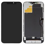 LCD compatible with iPhone 12 Pro Max, (black, with frame, AAA, (TFT), ZY LTPS HD+)