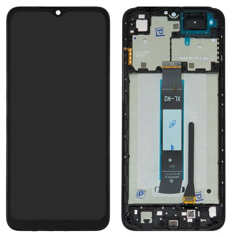 LCD compatible with Xiaomi Redmi A2, Redmi A2 Plus, black, with frame, Original PRC  