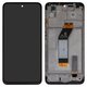 LCD compatible with Xiaomi Redmi 10 (2022), (black, with frame, Original (PRC))