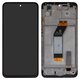 Pantalla LCD puede usarse con Xiaomi Redmi 10 (2022), negro, con marco, Original (PRC)