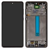 Pantalla LCD puede usarse con Samsung A736 Galaxy A73 5G, negro, con marco, Original (PRC)