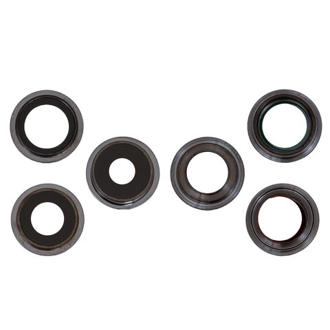 Camera Lens compatible with iPhone 13 Pro Max, gray, with frames, set 3 pcs. 