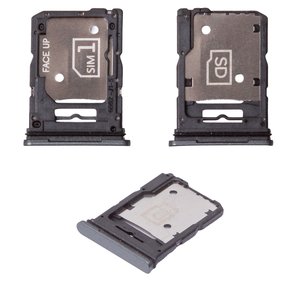 SIM Card Holder compatible with Motorola Moto G85, gray, urban grey 