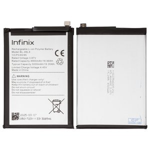 Battery BL 49LX compatible with Infinix Hot 12 X6817 , Hot 20 X6826 , Hot 20S X6827 , Li Polymer, 3.87 V, 5000 mAh, Original PRC  