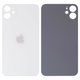 Housing Back Cover compatible with iPhone 11, (white, no need to remove the camera glass, Original (PRC), big hole)