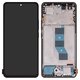 Дисплей для Xiaomi Poco M7 Pro 5G , черный, с рамкой, Сopy, (TFT), classic black