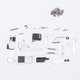 Screw compatible with iPhone 8 Plus, (full set, with clamping plates)