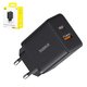 Сетевое зарядное устройство Baseus Cube, 30 Вт, Power Delivery (PD), Fast Charge, черный, 2 порта, #P10111404113-00