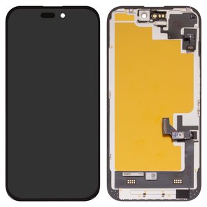 Pantalla LCD Wextom puede usarse con iPhone 15, negro, con marco, HC, sin error, OLED  soft, diagnosable