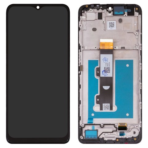 Pantalla LCD puede usarse con Motorola Moto E22, Moto E22i, negro, con marco, High Copy, XT2239
