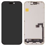LCD compatible with iPhone 16 Pro, (black, with frame, without error, (OLED) hard diagnosable, DD-OLED)