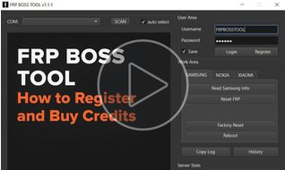 FRP Boss Tool - Как зарегистрировать аккаунт и начать пользоваться