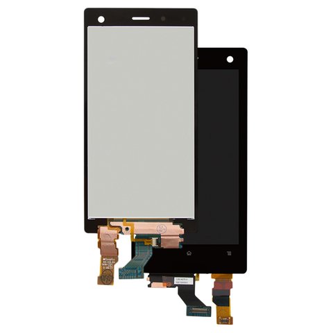 LCD compatible with Sony LT26W Xperia acro S, black, without frame 