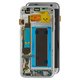 LCD compatible with Samsung G935 Galaxy S7 EDGE, (silver, with frame, Original (PRC), original glass)