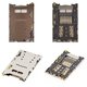 SIM Card Connector compatible with Sony E6603 Xperia Z5, E6653 Xperia Z5, E6853 Xperia Z5+ Premium, (with memory card connector)