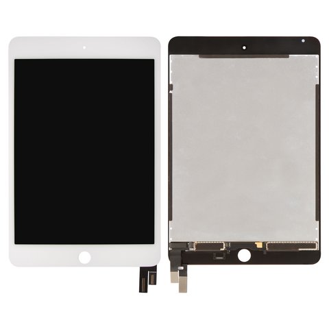 LCD compatible with Apple iPad Mini 4, white, without frame 