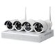 Set of MIPCK0410 Network Video Recorder and 4 Wireless IP Surveillance Cameras (720p, 1 MP)
