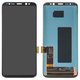 LCD compatible with Samsung G950 Galaxy S8, (black, without frame, original (change glass) )